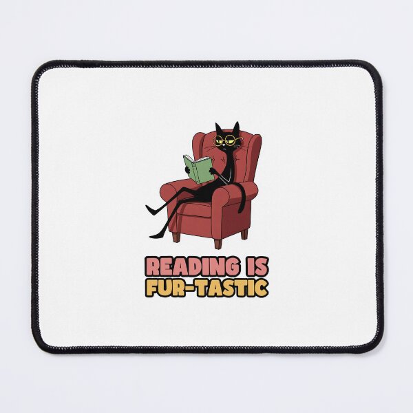 Item preview, Bookish Black Cat – Reading is Fur-tastic designed and sold by Meow Cat.