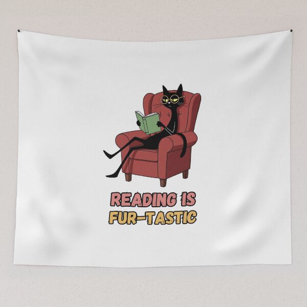 Item preview, Bookish Cat & Books – The Fur-tastic Life designed and sold by Meow Cat.