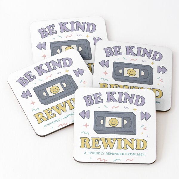 Item preview, Be Kind Rewind Retro VHS T-Shirt – 90s Aesthetic Nostalgia Tee designed and sold by DatShirtCo420.