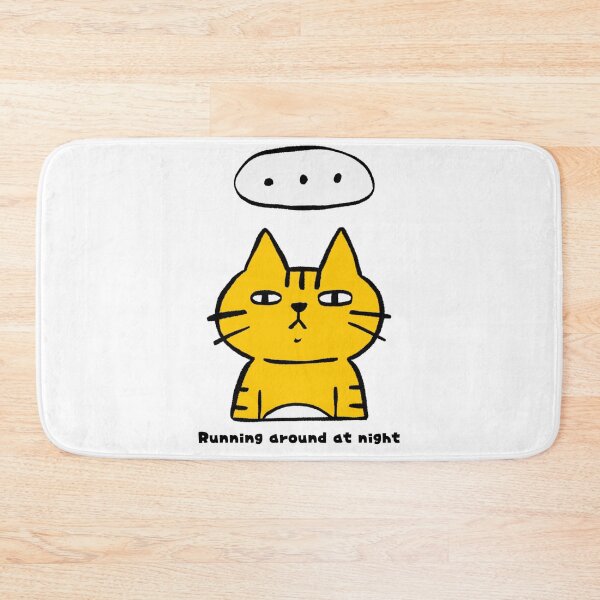 Item preview, Cat running around at night designed and sold by AsianWalking.