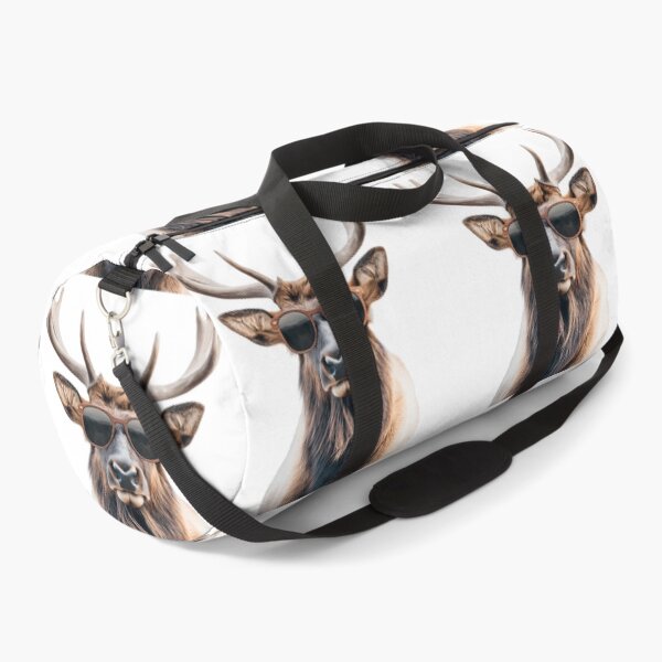 Item preview, Funny cool Rocky Mountain Elk wearing sunglasses designed and sold by LazyOwlStore.