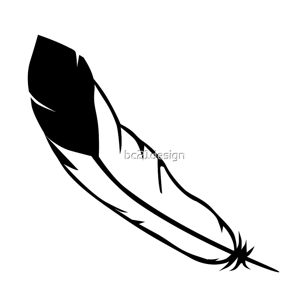 Eagle Feather Clipart Black And White : Drawing Pencil, Png ...