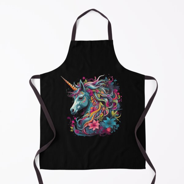 Item preview, Colourful Floral Unicorn Art designed and sold by BaisaStudio.