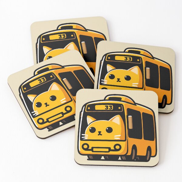 Item preview, Cat Bus designed and sold by Funny Vintage Stickers And T-Shirts.