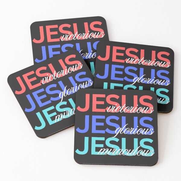 Item preview, Jesus Victorious Glorious Miraculous Christian Faith Design - white text designed and sold by PolynesianGrace.