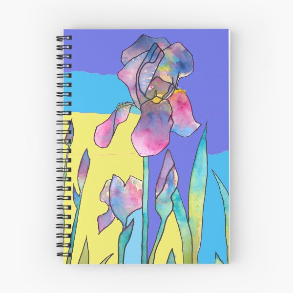 Item preview, Purple Rainbow Iris Watercolor Painting Abstract Art designed and sold by Sarah  Rajkotwala.