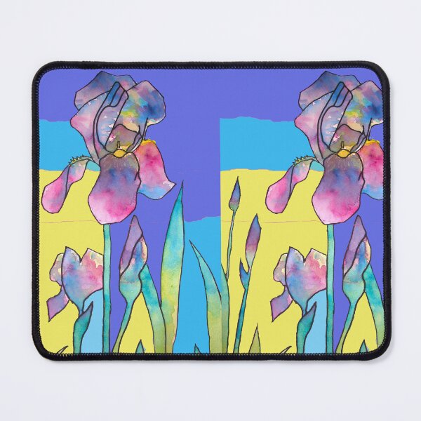 Item preview, Purple Rainbow Iris Watercolor Painting Abstract Art designed and sold by Sarah  Rajkotwala.