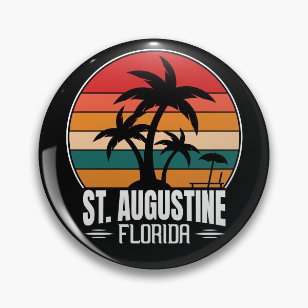 Item preview, St. Augustine Florida Sunset Palm Trees Beach Vintage T-shirt designed and sold by KGN  CREATIVITY.