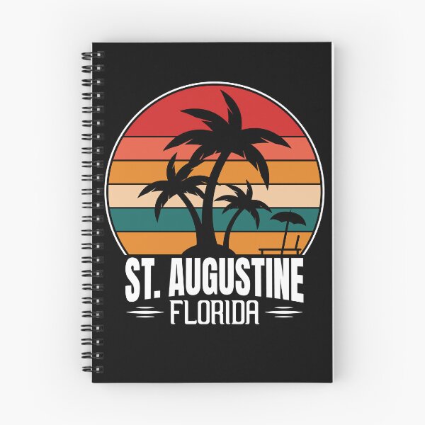 Item preview, St. Augustine Florida Sunset Palm Trees Beach Vintage T-shirt designed and sold by KGN  CREATIVITY.