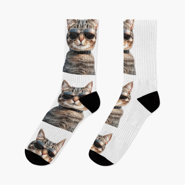 Item preview, Funny cool Tabby Cat wearing sunglasses designed and sold by LazyOwlStore.