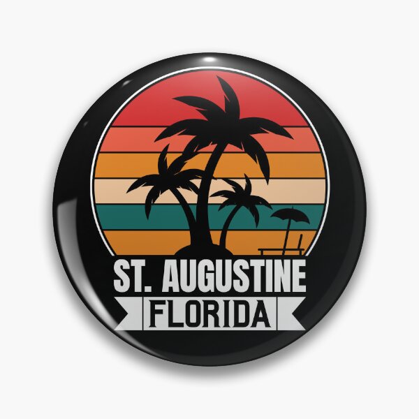 Item preview, St. Augustine Florida Sunset Palm Trees Beach Vintage T-shirt designed and sold by KGN  CREATIVITY.