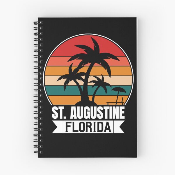 Item preview, St. Augustine Florida Sunset Palm Trees Beach Vintage T-shirt designed and sold by KGN  CREATIVITY.