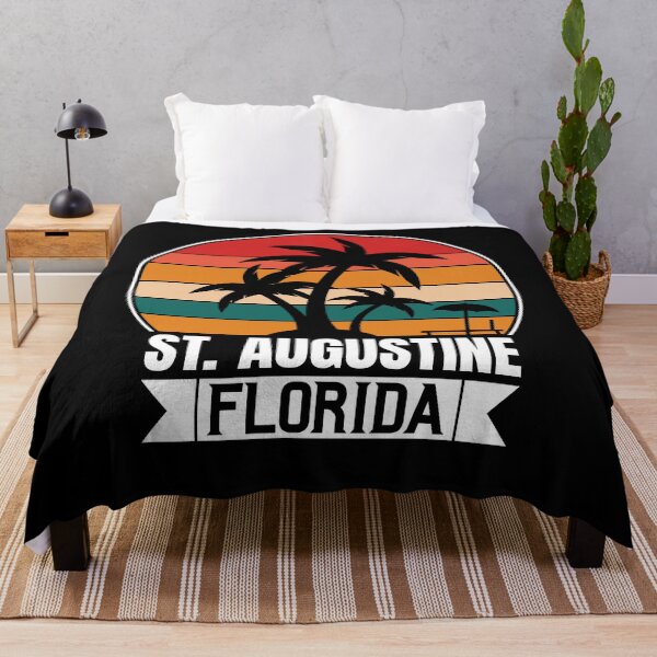 Item preview, St. Augustine Florida Sunset Palm Trees Beach Vintage T-shirt designed and sold by KGN  CREATIVITY.