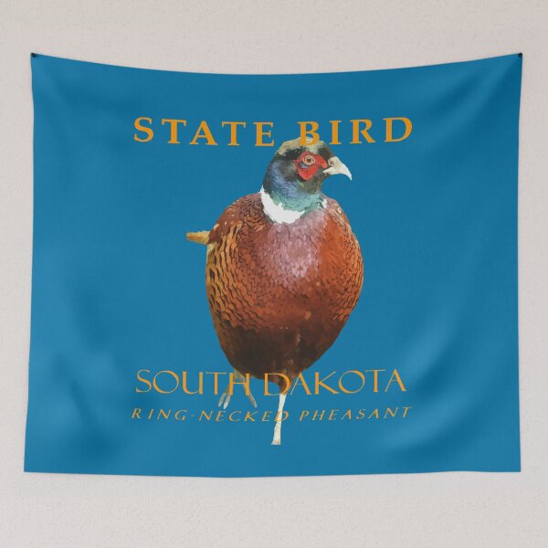 Item preview, South Dakota Territory Bird The Ring-Necked Pheasant designed and sold by taiche.