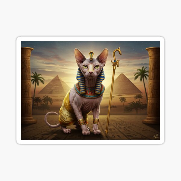Item preview, Sphynx Cat Prints designed and sold by Zini-ArtStudio.