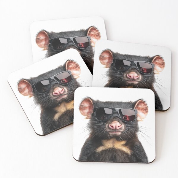 Item preview, Funny cool Tasmanian devil wearing sunglasses designed and sold by LazyOwlStore.