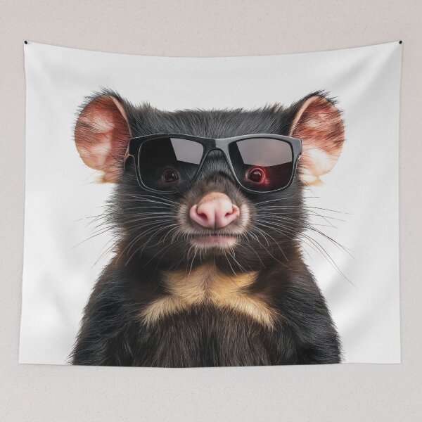 Item preview, Funny cool Tasmanian devil wearing sunglasses designed and sold by LazyOwlStore.