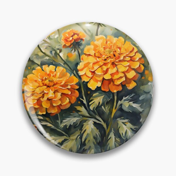 Item preview, Marigold Flower Art Lover Gift designed and sold by Wiss2Arts.