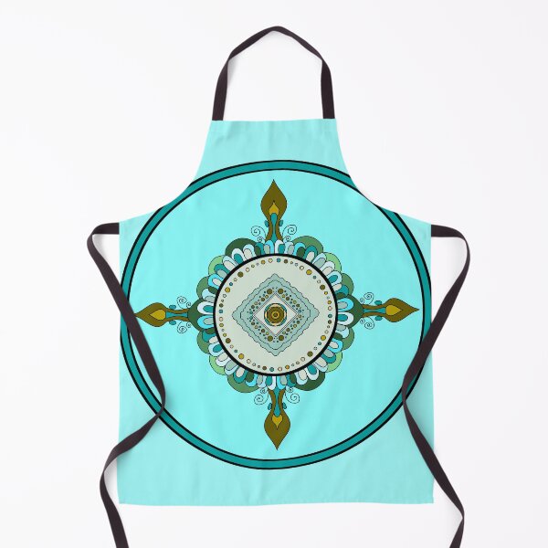 Item preview, Mandala Awakening in Aqua designed and sold by danitacreate.