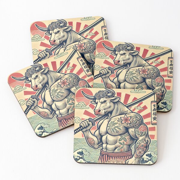 Item preview, Ushi Oyabun - Ox Zodiac (Showa Era Style) designed and sold by Wearablestore.