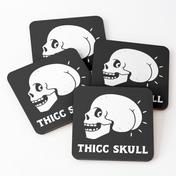 Item preview, Funny Thicc BIg Booty Thick Skull designed and sold by BoggsNicolasArt.
