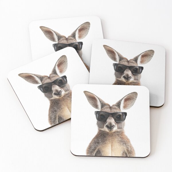 Item preview, Funny cool Wallaby wearing sunglasses designed and sold by LazyOwlStore.