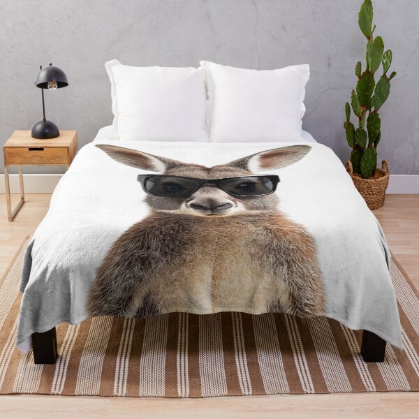 Item preview, Funny cool Wallaby wearing sunglasses designed and sold by LazyOwlStore.