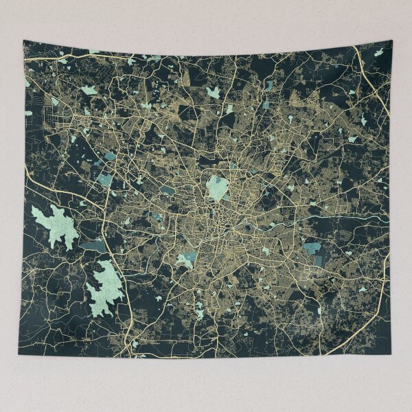 Item preview, Hyderabad City Map of Telangana, India - Summer designed and sold by deMAP.
