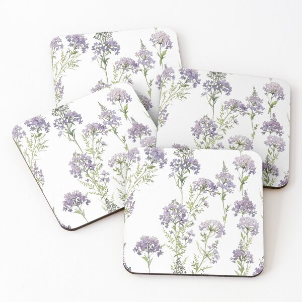 Item preview, Tall Verbena, purple flowers pattern designed and sold by CoolPixels.