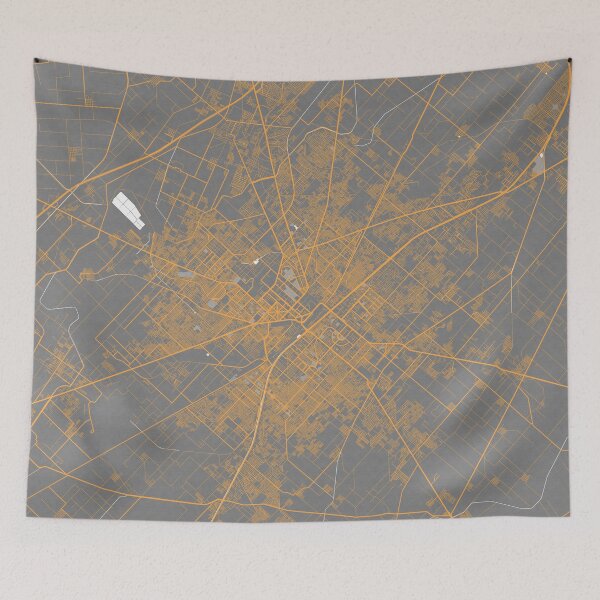 Item preview, Faisalabad City Map of Punjab, Pakistan - Bauhaus designed and sold by deMAP.