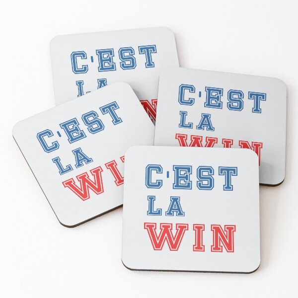 Item preview, "big win" in French in blue and red  designed and sold by PariSeine.