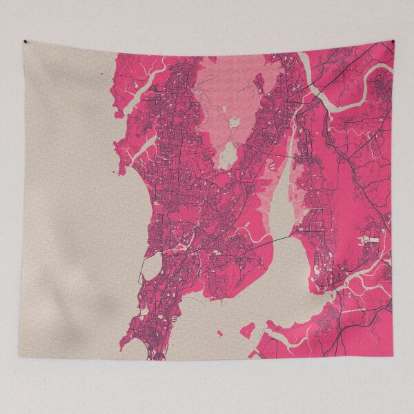 Item preview, Mumbai City Map of India - Blossom designed and sold by deMAP.