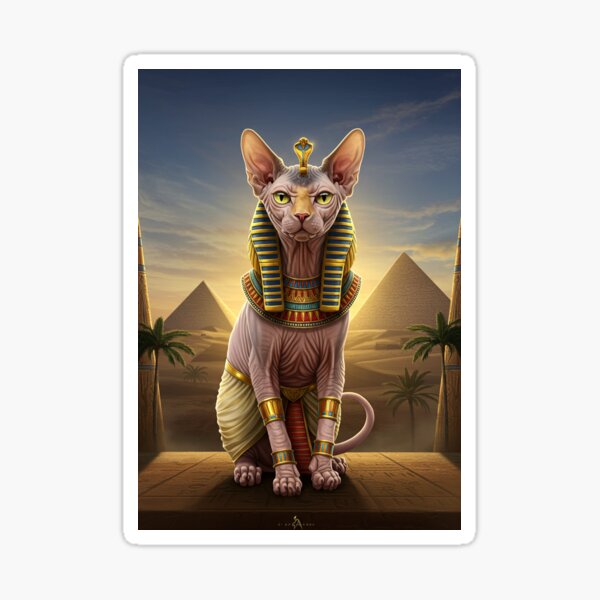 Item preview, Sphynx Hairless Cat Prints designed and sold by Zini-ArtStudio.