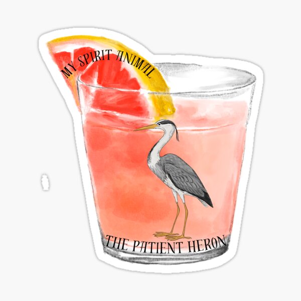 Item preview, My spirit animal is the patient heron designed and sold by Pinata77.