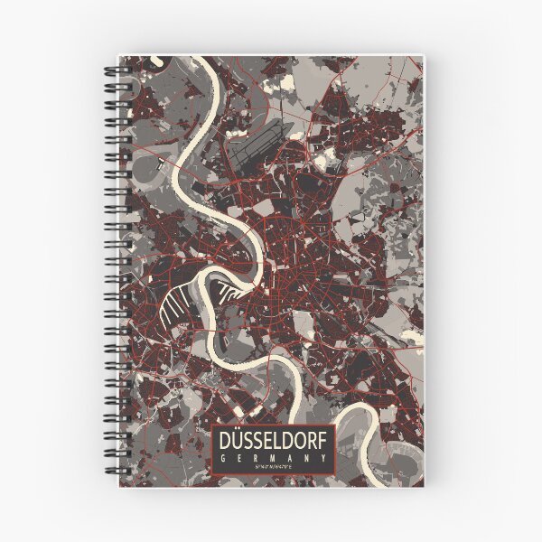 Item preview, Dusseldorf City Map of Germany - Vector designed and sold by deMAP.