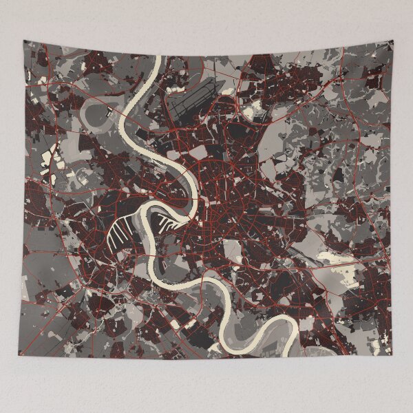 Item preview, Dusseldorf City Map of Germany - Vector designed and sold by deMAP.
