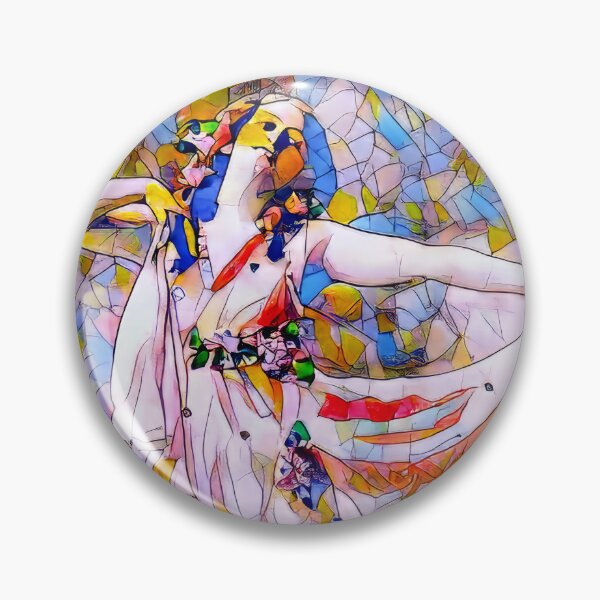Item preview, Stained Glass Dancer in Flowing Dress designed and sold by CASturgill.