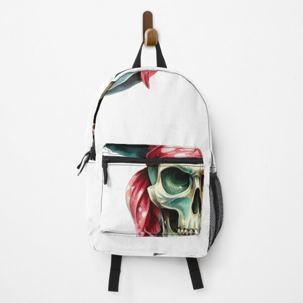 Item preview, Emerald Sea Pirate Skull with Crossed Blades – Dark Nautical Art designed and sold by TeetasticBtque.