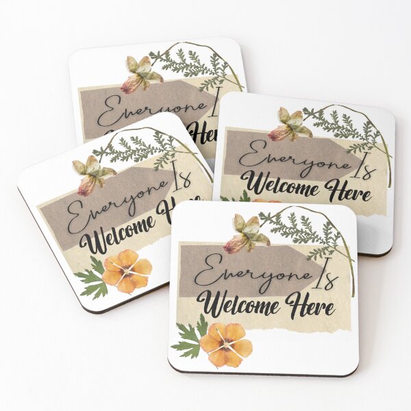 Item preview, Everyone Is Welcome Here with Romantic Dried Herbs Retro Style designed and sold by lesvalises.