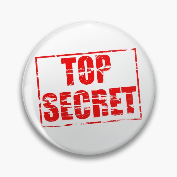 Item preview, red rubber stamp effect “Top Secret”.  designed and sold by funkyworm.