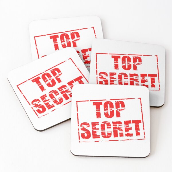 Item preview, red rubber stamp effect “Top Secret”.  designed and sold by funkyworm.