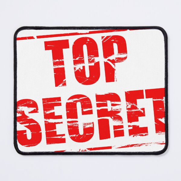 Item preview, red rubber stamp effect “Top Secret”. designed and sold by funkyworm.