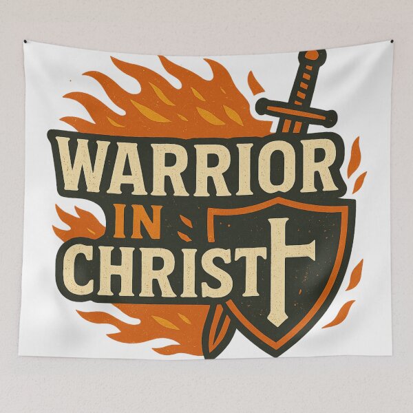 Item preview, Warrior in Christ  designed and sold by Flashy Flamingo.