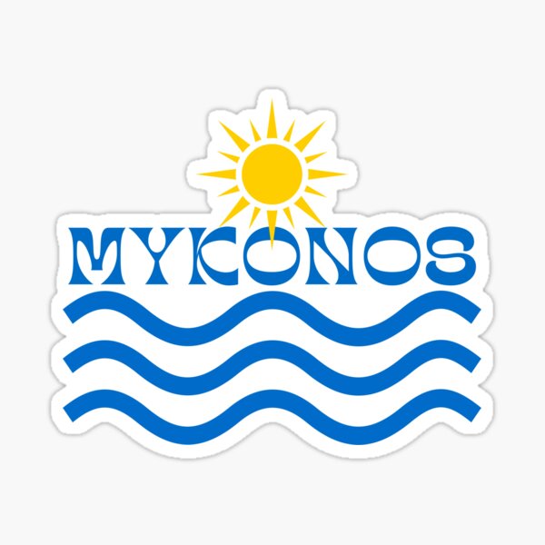 Item preview, MYKONOS Sun Waves designed and sold by BL Travel Designs.