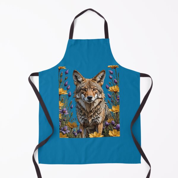 Item preview, A Coyote Surrounded By Spring Meadow Flowers  designed and sold by taiche.