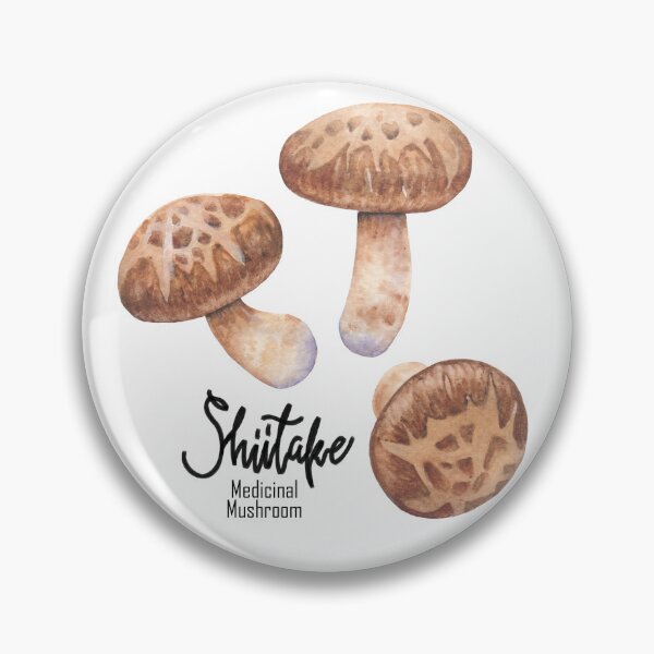 Item preview, Watercolor Shiitake mushrooms designed and sold by Ekaterina Glazkova.