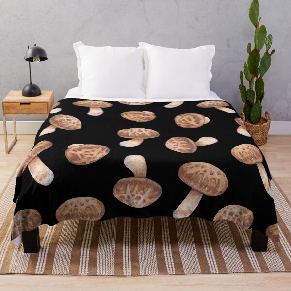 Item preview, Watercolor Shiitake mushrooms designed and sold by Ekaterina Glazkova.