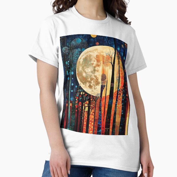 Vista previa del artículo con la obra «Luna de quietud – Bosque zen abstracto», diseñado y vendido por Zen For Life.