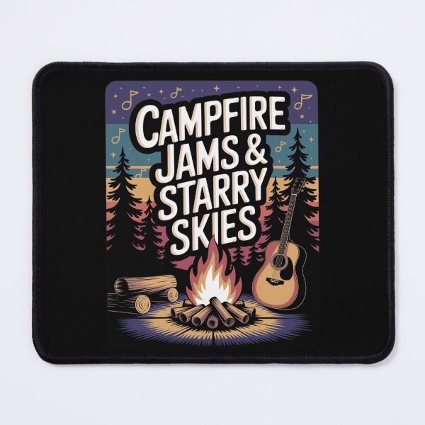 Item preview, Campfire Jams & Starry Skies - Design for Outdoor Music Lovers designed and sold by BunBuntheDog-.