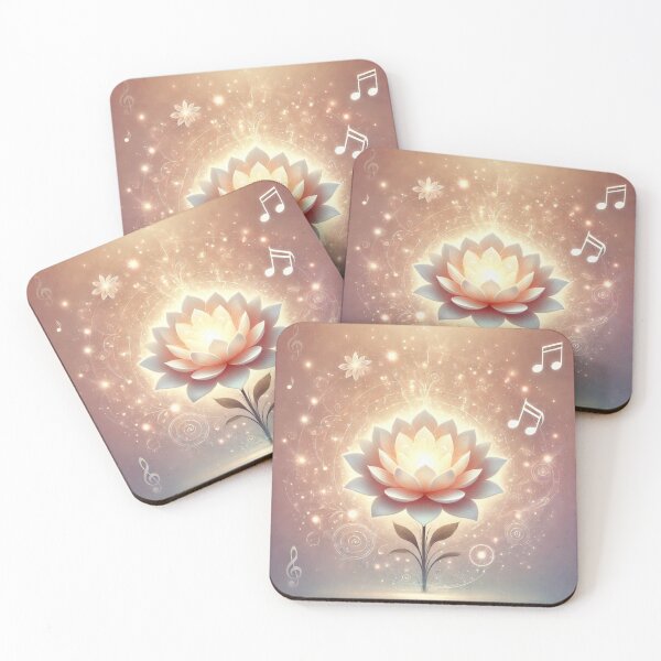 Item preview, Radiant Lotus of Sound – Spiritual Music & Light Energy Art designed and sold by AlphaPODMonkey.